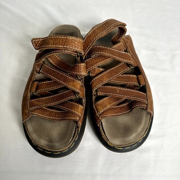 Vintage Dr. Martens Dune Fisherman Leather Chunky Sole Platform Sandals Sz US 10 - Picture 3 of 16